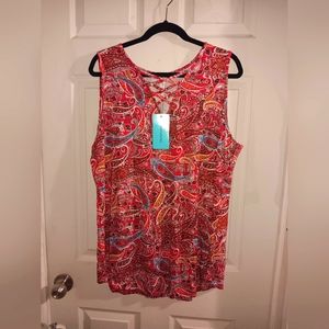 NWT Popyoung brand Size 2X sleeveless blouse